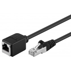 GOOBAY καλώδιο προέκτασης F/UTP CAT 5e 91885, copper, AWG 26, 10m, μαύρο