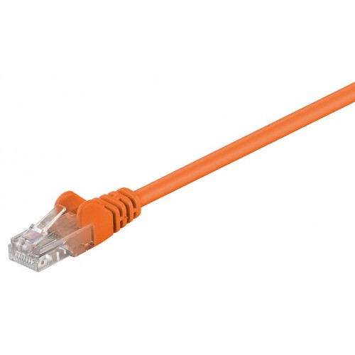GOOBAY καλώδιο δικτύου 95215, CAT 5e U/UTP, CCA, PVC, 0.5m, πορτοκαλί