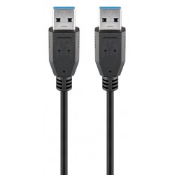 GOOBAY καλώδιο USB 3.0 SuperSpeed 95716, 5 Gbit/s, 0.5m, μαύρο