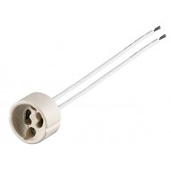 GOOBAY ντουί λάμπας GU10 με καλώδια 9134, 230V/100W, κεραμικό, λευκό