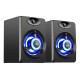 POWERTECH ηχεία Crystal sound PT-842, 2x 3W, 3.5mm, μαύρα POWERTECH ηχεία Crystal sound PT-842, 2x 3W, 3.5mm, μαύρα