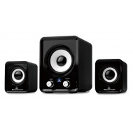 POWERTECH ηχεία Essential sound PT-843, 2.1, 5W + 2x 3W, 3.5mm, μαύρα