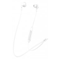 CELEBRAT bluetooth earphones A20 με μαγνήτη, 10mm, BT 5.0, λευκά