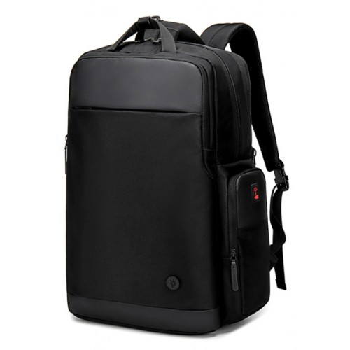 GOLDEN WOLF τσάντα πλάτης GB00397-BK με θήκη laptop 15.6, USB, μαύρη