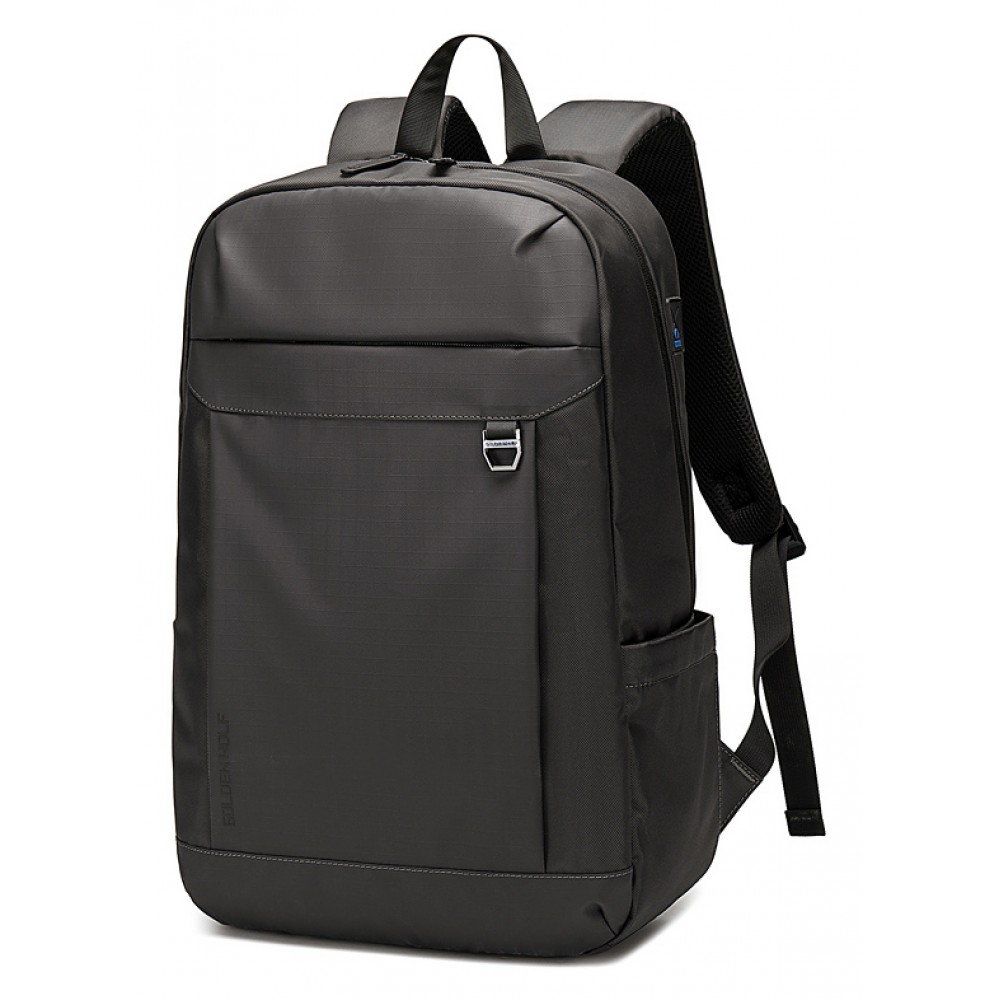 GOLDEN WOLF τσάντα πλάτης GB00400-BK, με θήκη laptop 15.6, μαύρη GOLDEN WOLF τσάντα πλάτης GB00400-BK, με θήκη laptop 15.6, μαύρη