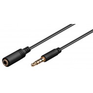 GOOBAY προέκταση καλωδίου ήχου 3.5mm 62480, 4 pin stereo, CU, 3m, μαύρο GOOBAY προέκταση καλωδίου ήχου 3.5mm 62480, 4 pin stereo, CU, 3m, μαύρο