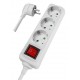 POWERTECH πολύπριζο PT-873, 3x schuko, 16A, 1.5m, λευκό POWERTECH πολύπριζο PT-873, 3x schuko, 16A, 1.5m, λευκό