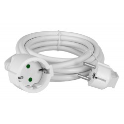 POWERTECH μπαλαντέζα ρεύματος PT-891, 1x schuko, 16A, 10m, λευκή