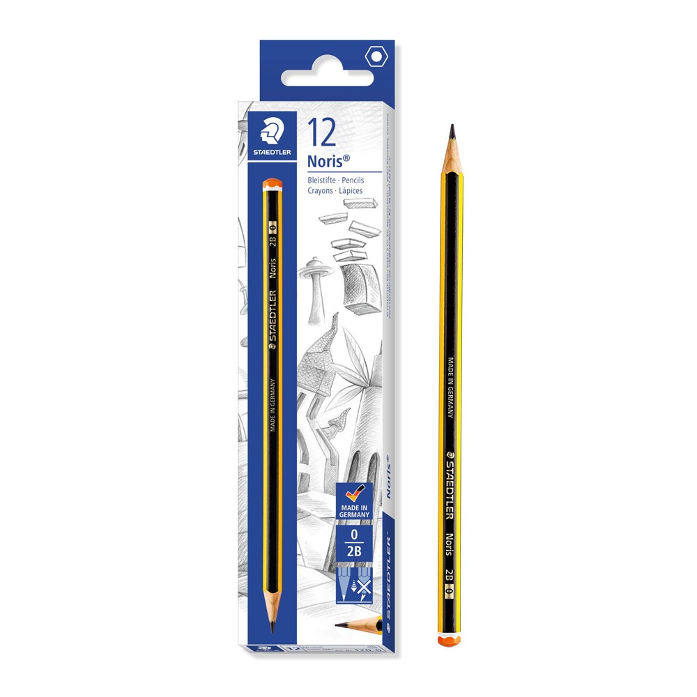 STAEDTLER ξύλινο μολύβι Noris 120-0, εξάγωνο, 2B0, 12τμχ STAEDTLER ξύλινο μολύβι Noris 120-0, εξάγωνο, 2B0, 12τμχ