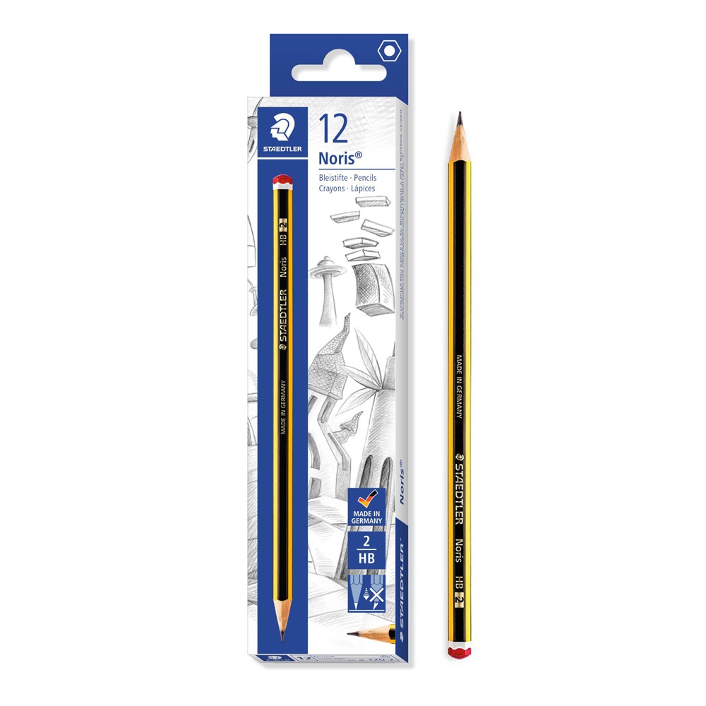 STAEDTLER ξύλινο μολύβι Noris 120-2, εξάγωνο, ΗB2, 12τμχ STAEDTLER ξύλινο μολύβι Noris 120-2, εξάγωνο, ΗB2, 12τμχ