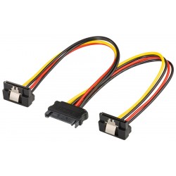 GOOBAY καλώδιο SATA Standard σε 2 SATA-Standard 90 °, 0.2m