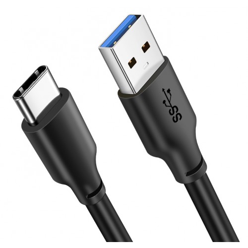 CABLETIME καλώδιο USB-C σε USB CMAMN, 15W, 5Gbps, 1m, μαύρο