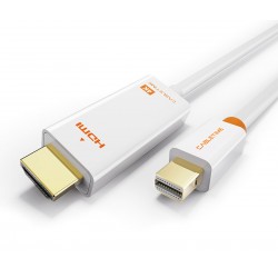 CABLETIME καλώδιο HDMI σε Mini DisplayPort CT-03G4K60, 4K, 1.8m, λευκό