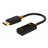 CABLETIME αντάπτορας DisplayPort σε HDMI AV586, 4K, 0.2m, μαύρος