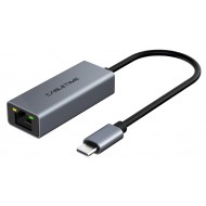 CABLETIME αντάπτορας USB Type-C σε RJ45 CML100, 100Mbps, 0.15m, γκρι