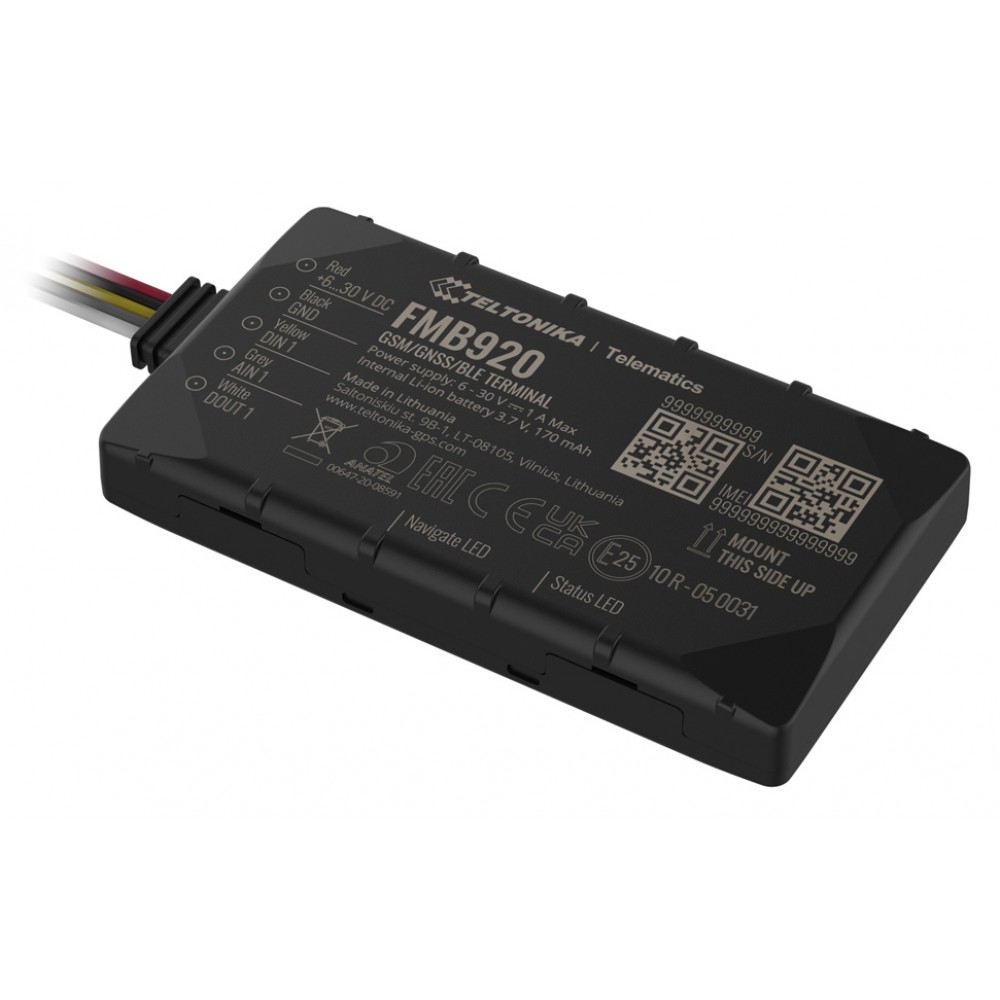 TELTONIKA GPS Tracker αυτοκινήτου FMB920AE5M01, GSM/GPRS/GNSS, Bluetooth