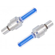 Καπάκι βαλβίδας ποδηλάτου BIKE-0031, LED, 6.5cm, 2τμχ, μπλε