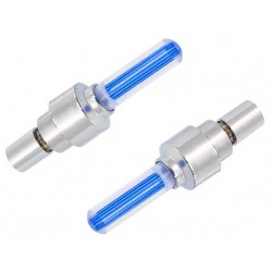 Καπάκι βαλβίδας ποδηλάτου BIKE-0031, LED, 6.5cm, 2τμχ, μπλε