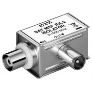 GOOBAY SAT isolator 67235, γωνιακό, 5MHz - 1000MHz, ασημί