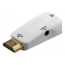 GOOBAY αντάπτορας HDMI σε VGA 44793 με 3.5mm, 1080p/60Hz, λευκός