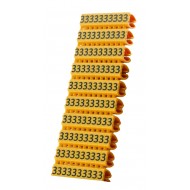 POWERTECH Clip αρίθμησης καλωδίου Νο 3, Orange, 10τεμ. POWERTECH Clip αρίθμησης καλωδίου Νο 3, Orange, 10τεμ.