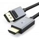 CABLETIME καλώδιο DisplayPort σε HDMI CT-P02G4K, 4K, 1.8m, μαύρο CABLETIME καλώδιο DisplayPort σε HDMI CT-P02G4K, 4K, 1.8m, μαύρο
