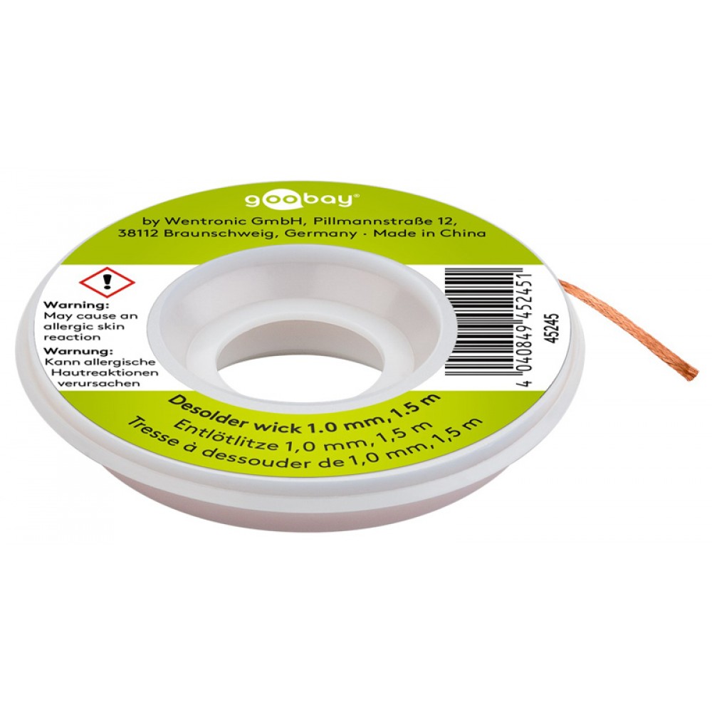 GOOBAY ταινία αποκόλλησης χαλκού 45245, 1.0mm, 1.5m GOOBAY ταινία αποκόλλησης χαλκού 45245, 1.0mm, 1.5m