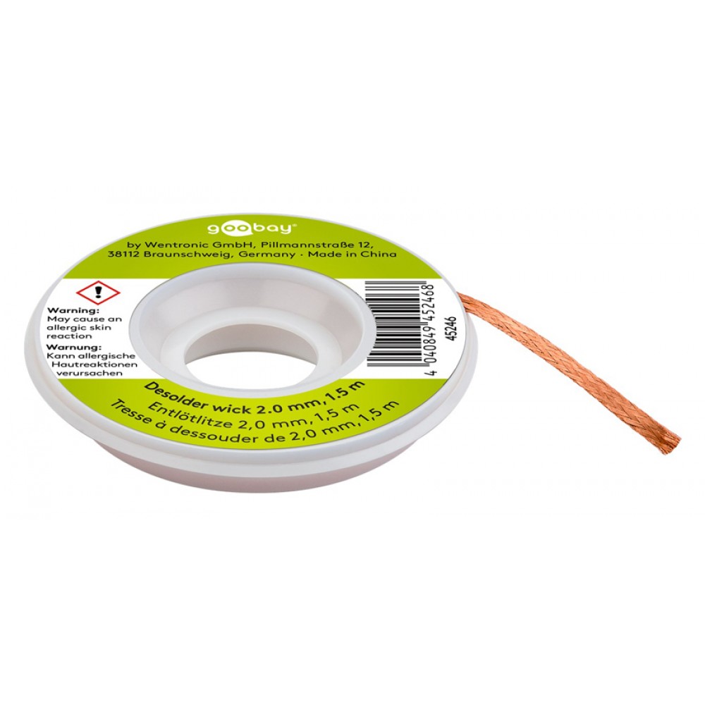 GOOBAY ταινία αποκόλλησης από χαλκό 45246, 2.0mm, 1.5m GOOBAY ταινία αποκόλλησης από χαλκό 45246, 2.0mm, 1.5m