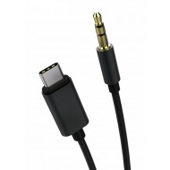 POWERTECH καλώδιο USB-C σε 3.5mm CAB-UC017, 1m, μαύρο