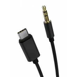 POWERTECH καλώδιο USB-C σε 3.5mm CAB-UC017, 1m, μαύρο