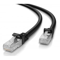 POWERTECH καλώδιο δικτύου CAB-N199, Cat 5e U/UTP, CCA 26AWG, 3m, μαύρο
