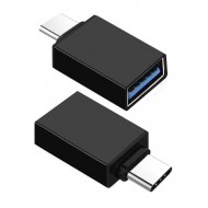 POWERTECH αντάπτορας USB 3.0 σε USB Type-C CAB-UC057, μαύρος