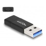 DELOCK αντάπτορας USB 3.2 Gen 2 σε USB-C 60001, 10Gbps, μαύρος