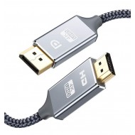 POWERTECH καλώδιο DisplayPort σε HDMI CAB-DP032, 4K, copper, 3m, γκρι