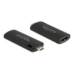 DELOCK video capture 88309, HDMI/USB-C σύνδεση, 4K/30Hz, μαύρο