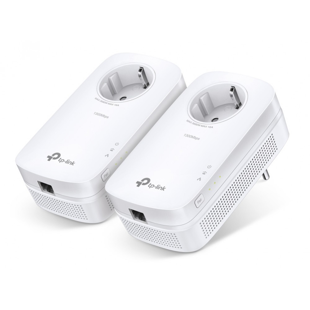 TP-LINK Passthrough Powerline Starter Kit TL-PA8010P, AV1300, Ver: 3.0 TP-LINK Passthrough Powerline Starter Kit TL-PA8010P, AV1300, Ver: 3.0