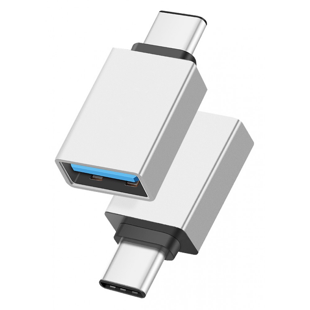 POWERTECH αντάπτορας USB-C σε USB 3.0 PTH-062, 5Gbps, ασημί POWERTECH αντάπτορας USB-C σε USB 3.0 PTH-062, 5Gbps, ασημί