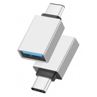 POWERTECH αντάπτορας USB-C σε USB 3.0 PTH-062, 5Gbps, ασημί POWERTECH αντάπτορας USB-C σε USB 3.0 PTH-062, 5Gbps, ασημί