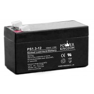 POWER KINGDOM μπαταρία μολύβδου PS1.3-12, 12Volt 1.3Ah