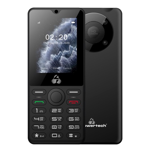 POWERTECH κινητό τηλέφωνο Milly Big II, 2.4, με φακό, μαύρο