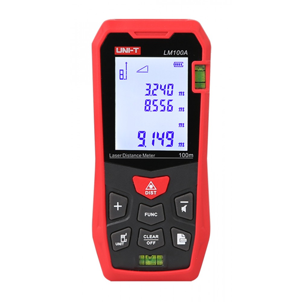 UNI-T laser μετρητής απόστασης LM100A, m/ft/in, 100m UNI-T laser μετρητής απόστασης LM100A, m/ft/in, 100m