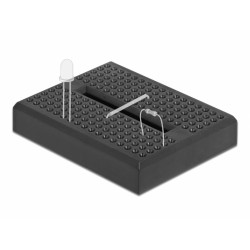 DELOCK mini breadboard 18317, 170 επαφών, συμβατό με Arduino, μαύρο