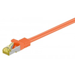 GOOBAY καλώδιο S/FTP CAT 7 91570, AWG 26/7, copper, 0.25m, πορτοκαλί