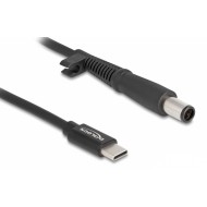DELOCK καλώδιο τροφοδοσίας laptop 87972, USB-C σε HP 7.4x5.0mm, 1.5m, μαύρο