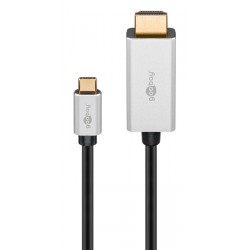 GOOBAY καλώδιο USB-C σε HDMI 60174, HDR, 8K, 4K/120Hz, 2m, μαύρο