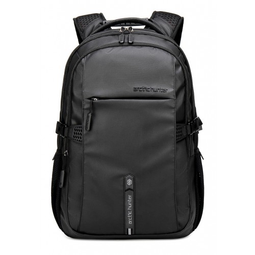 ARCTIC HUNTER τσάντα πλάτης B00388 με θήκη laptop 15.6, USB, 27L, μαύρη