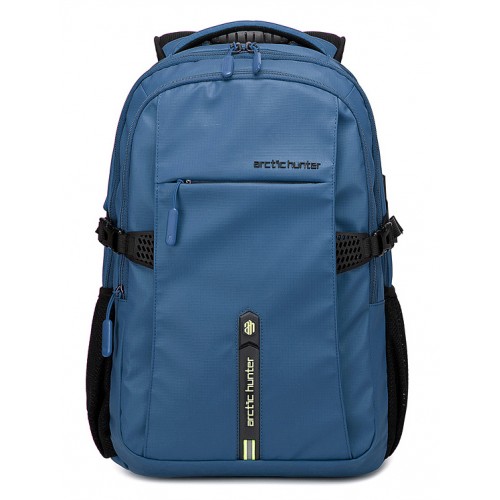 ARCTIC HUNTER τσάντα πλάτης B00388 με θήκη laptop 15.6, USB, 27L, μπλε