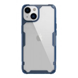 NILLKIN θήκη Nature Pro για Apple iPhone 14, μπλε & διάφανη