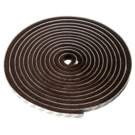 HOME USE Αυτοκόλλητη μονωτική ταινία HUH-0086 για παράθυρα, 7x6mm, 5m, καφέ