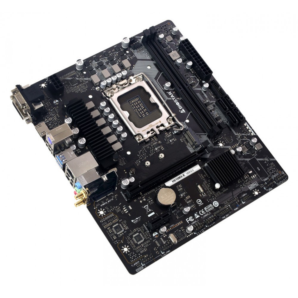BIOSTAR μητρική H610MX-E, 2x DDR4, s1700, USB 3.2, uATX, GbE, Ver. 6.0 BIOSTAR μητρική H610MX-E, 2x DDR4, s1700, USB 3.2, uATX, GbE, Ver. 6.0